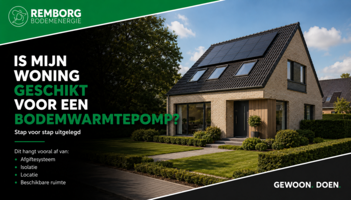 Is mijn woning geschikt voor een bodemwarmtepomp?